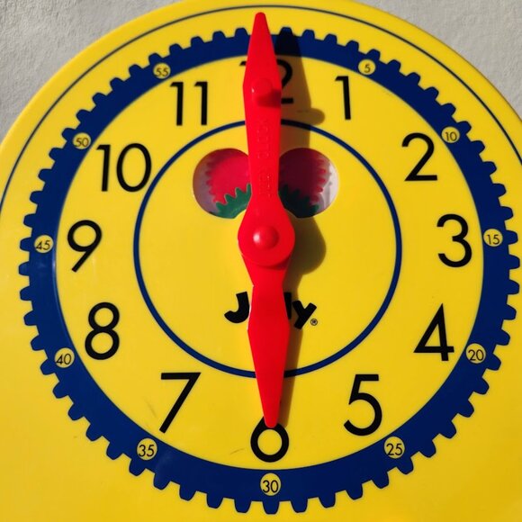 GIANT 16.5" Judy Instructo Teaching Gear Clock Digital Analog Classroom Supplies - Picture 5 of 11